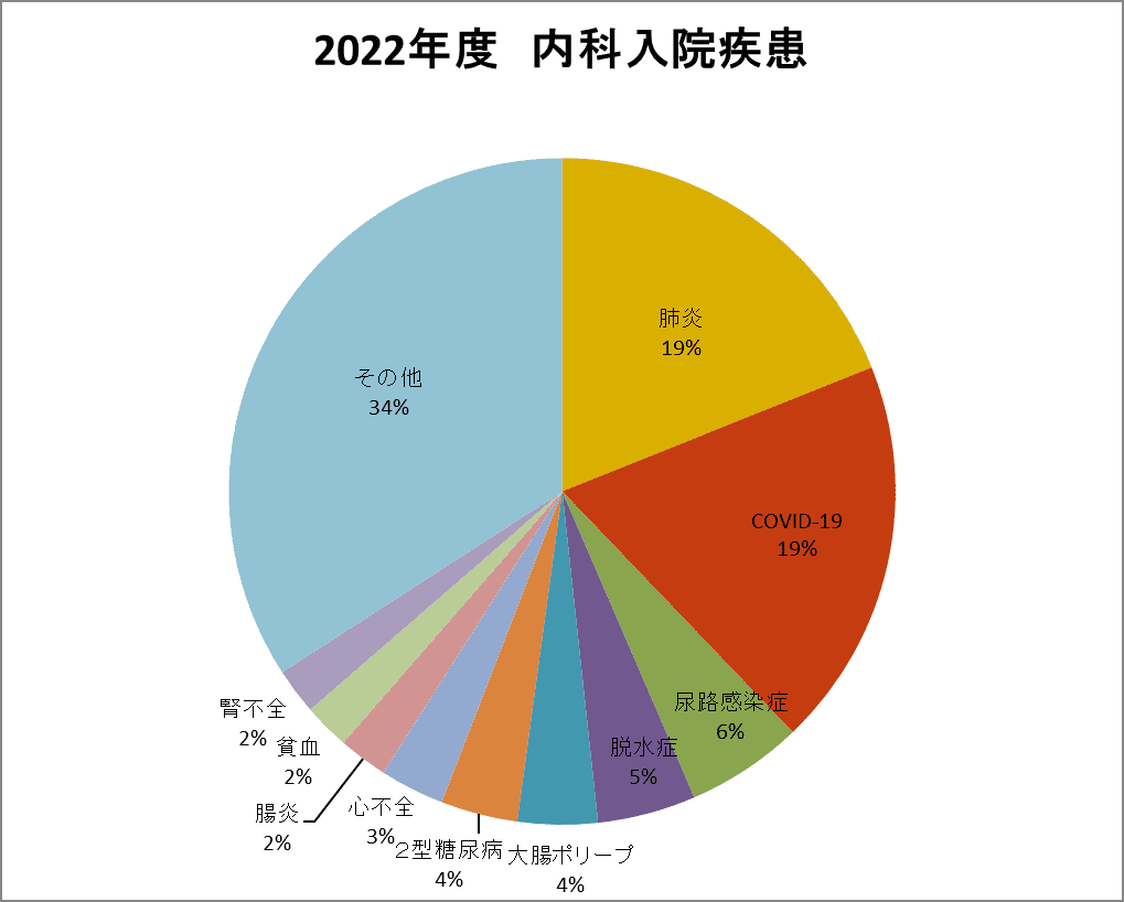 2022年度 内科入院疾患